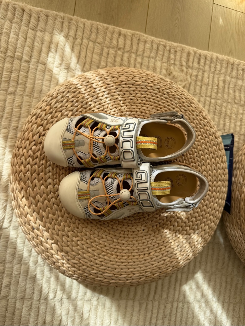 Gucci Women’s Tinsel Sport Leather Sandals